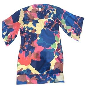 DVF Silk Tunic 3/4 Sleeves Dress